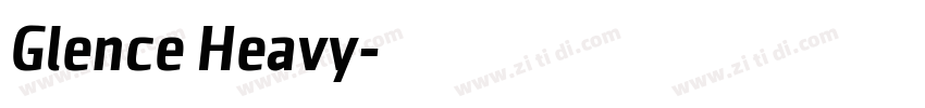 Glence Heavy字体转换